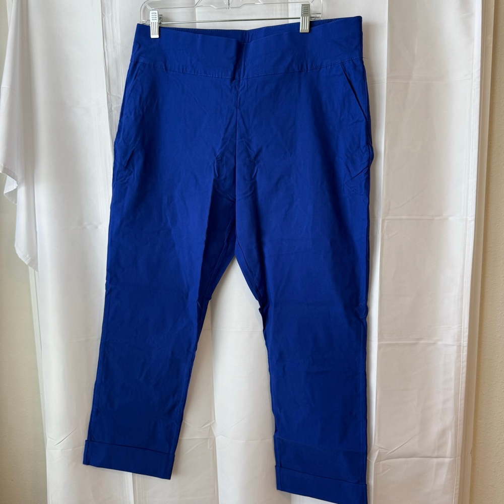 NEW Women's HDE Capri Pants Size XL Blue